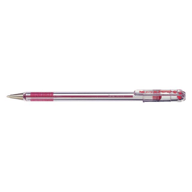 Pentel - Ballpen Pentel Bk77 Fine Red | Außenschachtel ein 12 Stück