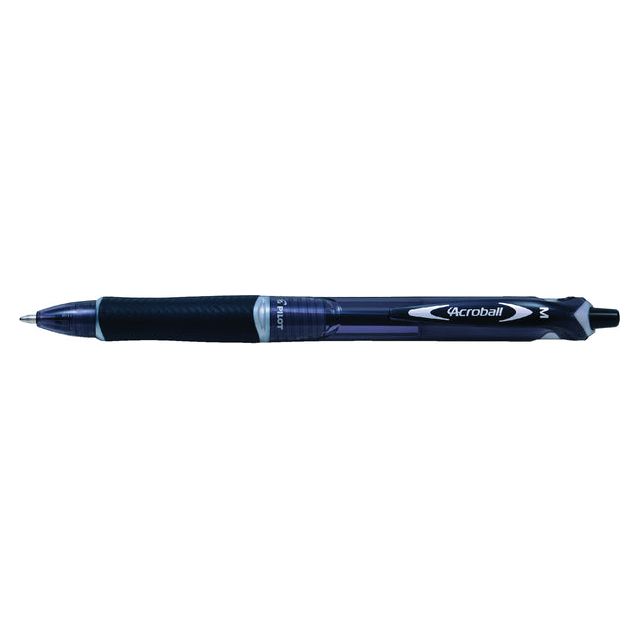 Pilote - Ballpen Pilot Enterrement Acroball M Black | Boîte extérieure une pièce de 10