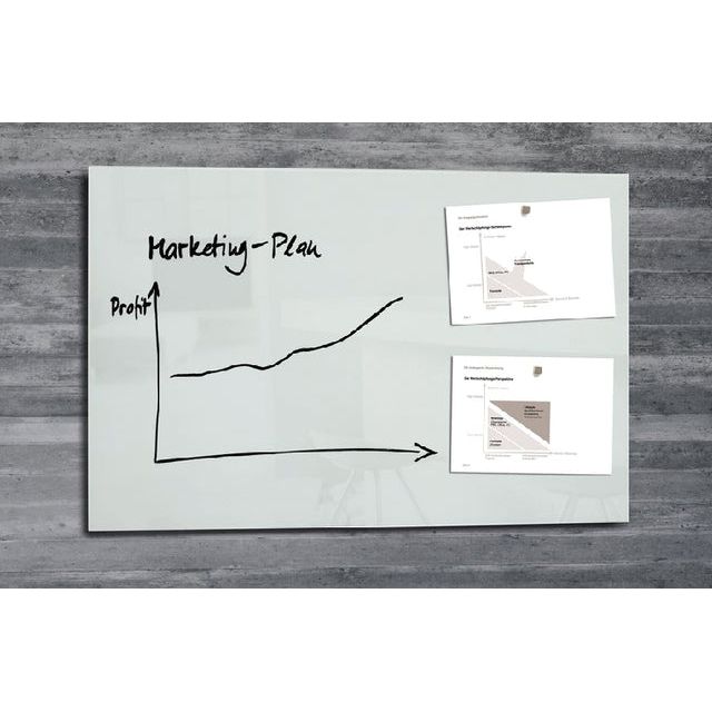 Sigel - Glasbord sigel magnetisch 1000x650x15mm wit