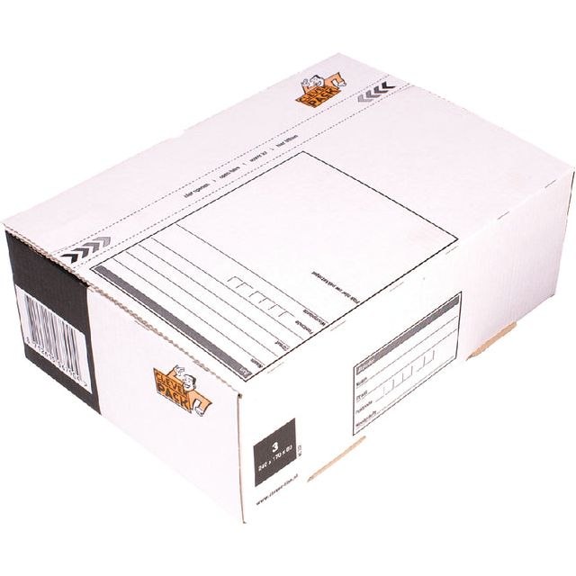 Cleverpack - Postketbox 3 Cleverpack 240x170x80mm blanc | 20 morceaux