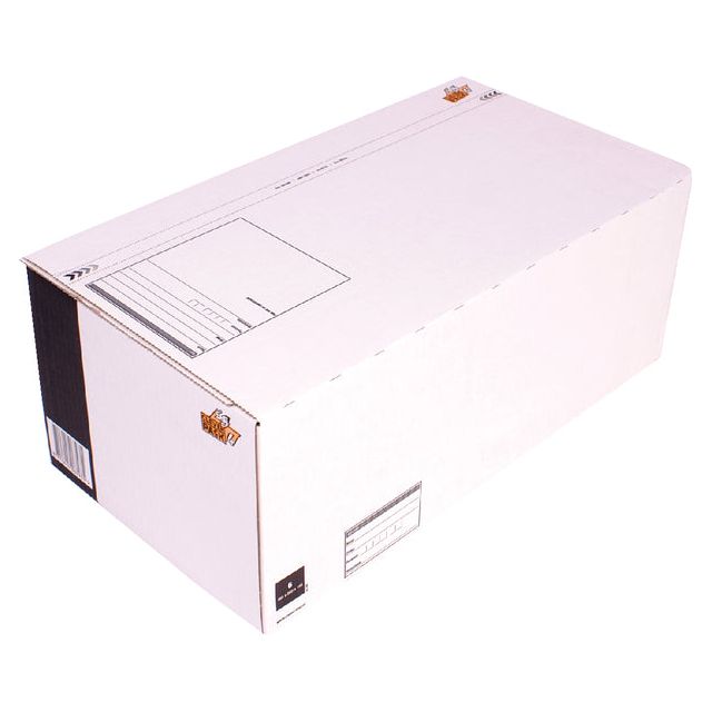 Cleverpack - Postketbox 6 Cleverpack 485x260x185mm weiß | Außenschachtel ein 5 -Stück