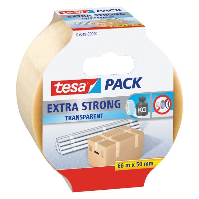 Tesa - Verpakkingse 50mmx66m transparant extra sterk PVC