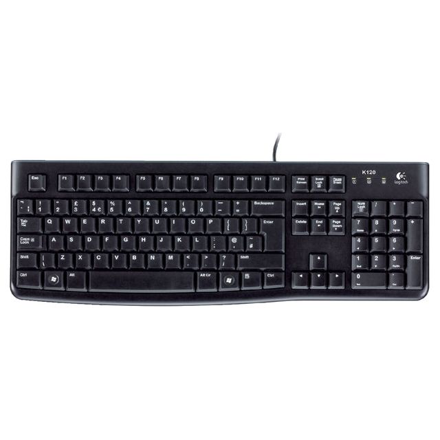 Logitech - Toetsenbord K120 Qwerty zwart