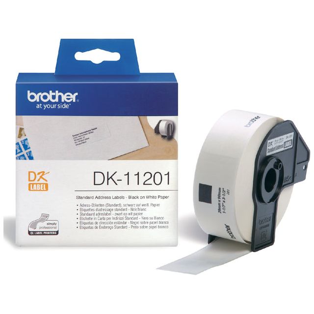 Frère - Labet Labet Brother DK -11201 29mmx90mm Adresse blanche | Rôle une pièce de 400 | 3 pièces