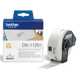 Brother -  DK-11201 labelprinter-e Zwart op wit