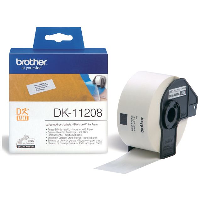 Frère - Labet Labet Brother DK -11208 38mmx90mm Adresse blanche | Rôle une pièce de 400 | 3 pièces