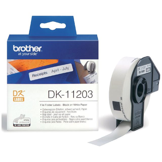 Frère - Labet Labet Brother DK -11203 17mmx87mm blanc | Rouler une pièce de 300