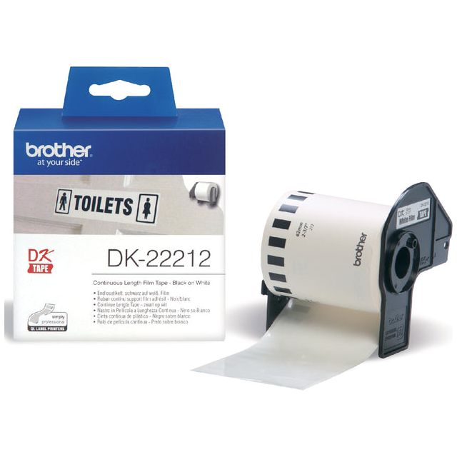 Frère - Label Label Brother DK -22212 62mmx15.24m blanc | Roulez un 15 mètres | 3 pièces