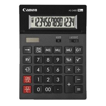 Canon -  AS-2400 calculator Desktop Rekenmachine met display Zwart