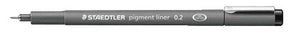 Staedtler -  Fineliner pigment 308 0.2mm zwart | 10 stuks