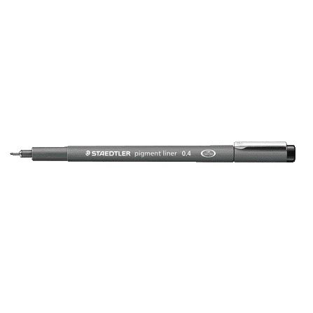 Staedtler - Fineliner Pigment 308 black 0.4mm | 10 pieces