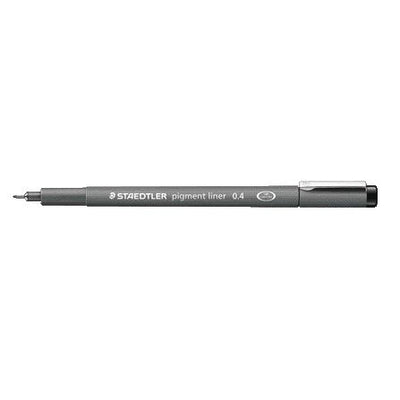 Staedtler -  Fineliner pigment 308 0.4mm zwart | 10 stuks