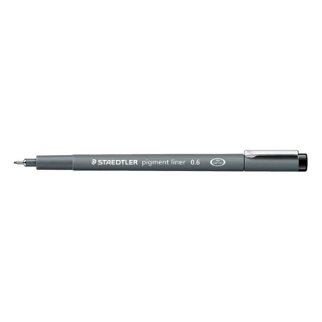 Staedtler - Fineliner Pigment 308 zwart 0.6mm | 10 stuks