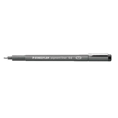 Staedtler - Fineliner Pigmento 308 nero 0,6 mm | 10 pezzi