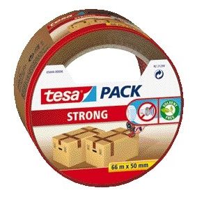 Tesa - Embalaje pack® Fuerte 66mx50mm marrón | 6 piezas