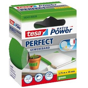 Tesa -  Textiele ® extra Power Perfect 2.75mx38mm groen