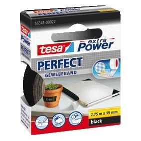 Tesa - Textile ® extra Power Perfect 2.75mx19mm black | 10 pieces