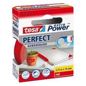 Tesa - Textile® extra Power Perfect 2,75mx19mm rot