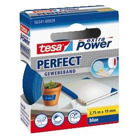 Tesa - Textil ® extra Power Perfect 2.75mx19mm azul | 10 piezas