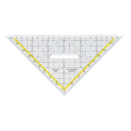 Aristo - Geotriangolare 1650/2 225mm con maniglia trasparente