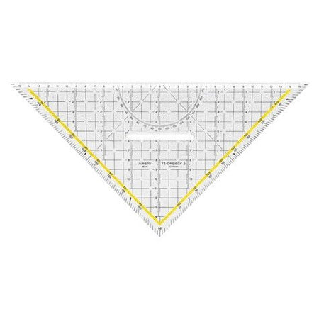 Aristo - Geotriangular 1648/2 325mm con mango transparente | 10 piezas