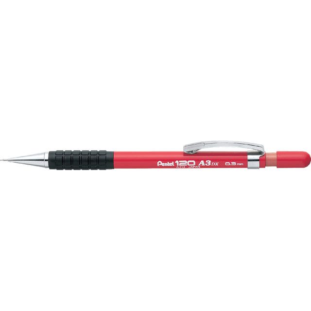 Pentel - Fulpotlood Pentel A313 Hb 0,3 mm rouge | Boîte extérieure une pièce 12