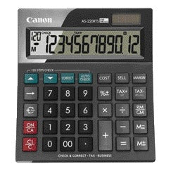 Canon -  AS-220RTS calculator Desktop Rekenmachine met display Zwart