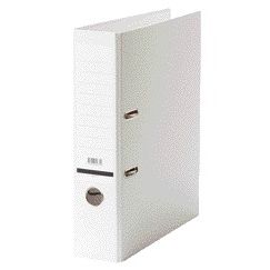 Qbasic - Ordner A4 80mm carton blanc | 20 pièces