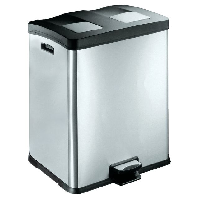 EKO - Bin de déchets Eko REJOICE PEDAL BET 2X30LITER MATE ACTEUR INOXDUBLE | 1 pièce