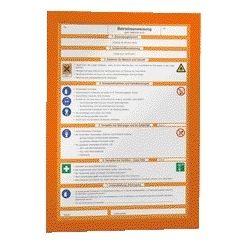 Durable -  Duraframe  487209 a4 oranje 2 stuks