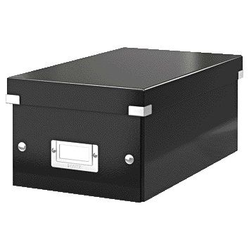 Leitz - DVD storage box Click Store WOW recycled cardboard 206x147x352mm black