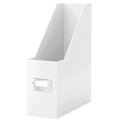 Leitz - Porta revistas WOW click store cartón reciclado blanco