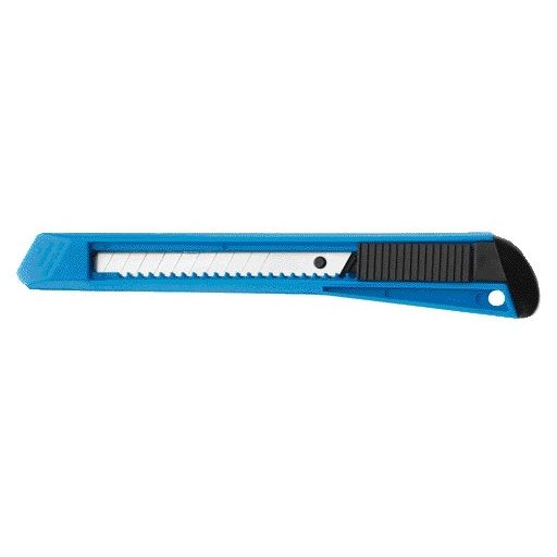 Westcott -  Snijmes 9mm met schuifsluiting blauw | 24 stuks