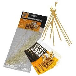 CleverPack -  Inbindstrip cleverbinder kabel 10/20cm wit 100 stuks