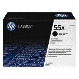 HP - Cartucho de tóner ce255a 55a negro