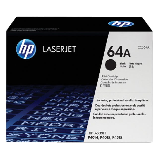 HP - toner 64A, 10 000 pagina's, OEM CC364A, zwart