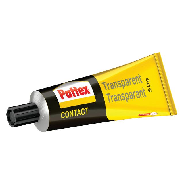 Pattex - contactlijm Transparant, tube van 50 g, op blister