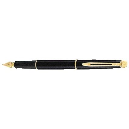 Waterman - Fountain pen Hémisphère black GT fine