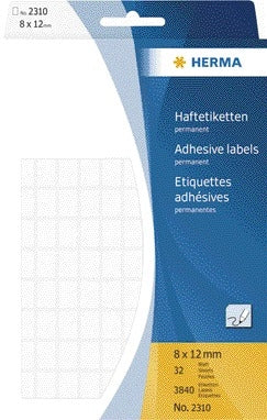 HERMA - Etiqueta 2310 8x12mm blanco 3840 piezas