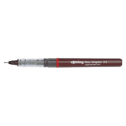 Rotring - Fineliner Tikky Graphique 0,5 mm | 12 pièces