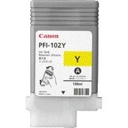 Canon -  PFI-102Y inktcartridge Origineel Geel