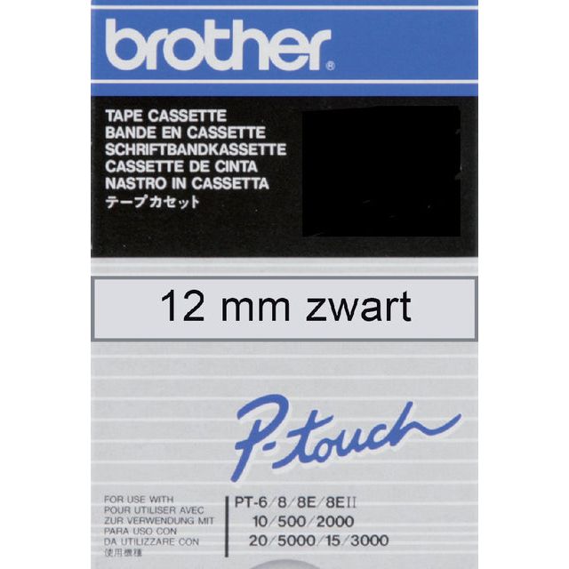 Bruder - Labele Bruder TC -101 12mmx8m tr/schwarz | 1 Stück