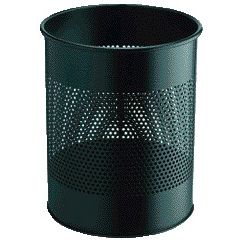 Durable - Papelera 3310-01 15 litros 165mm perforación negro