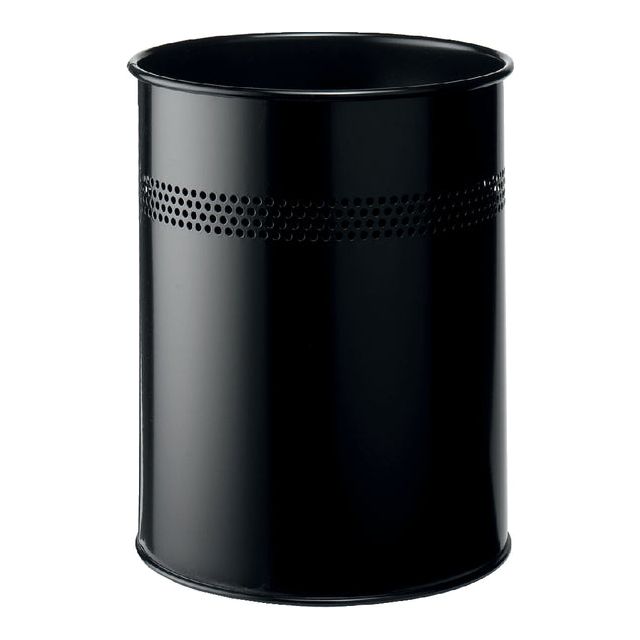 Durable - Bin en papier Durable 15ltr 30 mm perf noir | 1 pièce