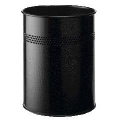 Langlebig - Papierkorb 3300-01 15 Liter 30mm Perforation schwarz