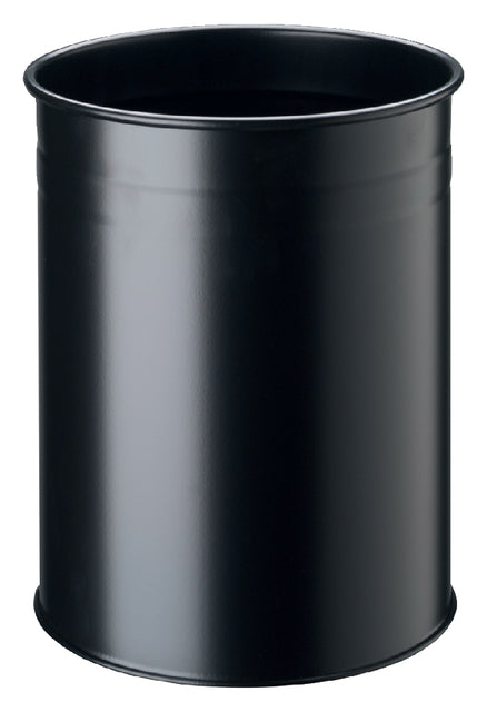 Durable - Bin en papier Durable 15ltr Round Black | 1 pièce