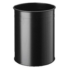 Durable -  Papierbak  3304 01 15 liter rond zwart