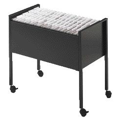 Durable -  Hangmappentrolly  economy 80 a4 zwart