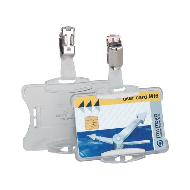 Langlebig - Abzeichen Langlebig 8118.19 Business Pass mit Clip 54x85mm | 25 Stücke