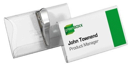 Durable -  Badge  8110 met krokodillenklem 40x75mm | 25 stuks